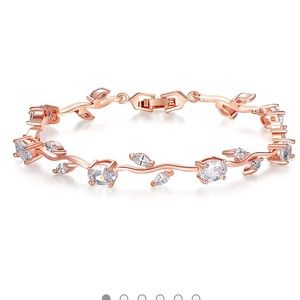 18k Rose Gold-Plated Sterling Silver Bracelet